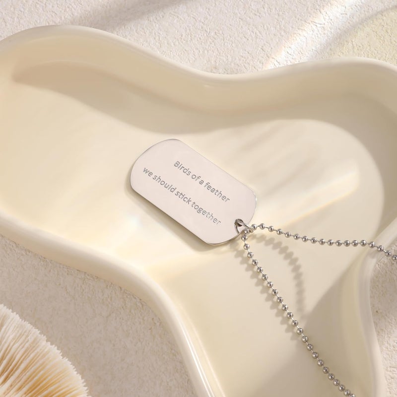 BOTVUG Birds of a Feather Necklace Singer Album Inspired Merch for Tour Concert Fans Gifts - Image 5